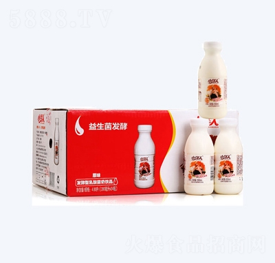 小洋人乳飲品懷舊飲料發(fā)酵型乳酸菌飲品AD鈣原味箱裝200ml×24