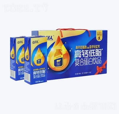 小洋人乳飲品懷舊飲料高鈣低脂復(fù)合蛋白飲品250ml×12盒