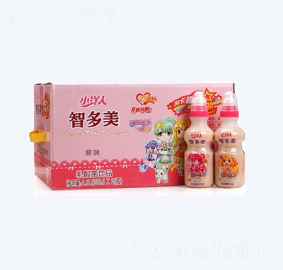 小洋人智多美乳飲品懷舊飲料發(fā)酵型乳酸菌飲品箱裝200ml×24