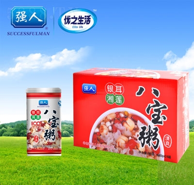 強(qiáng)人銀耳湘蓮八寶粥360g24罐