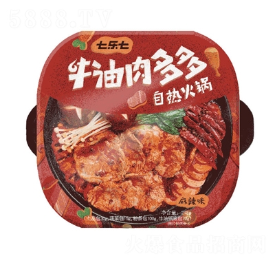 七樂七牛油肉多多自熱火鍋方便速食招商代理批發(fā)