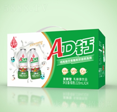 宜養(yǎng)AD鈣原味228mlX24瓶