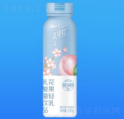 蒙牛真果?；üp乳乳酸菌飲品櫻花白桃味230g