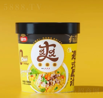 國華菠菜面136克方便速食食品