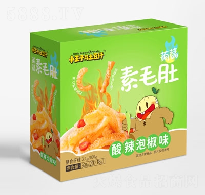 小王子與土豆仔素毛肚酸辣泡椒味360g