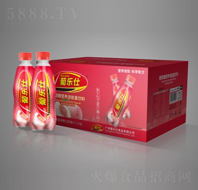 葡樂仕葡萄糖營養(yǎng)液能量飲料蜜桃味300mlX24