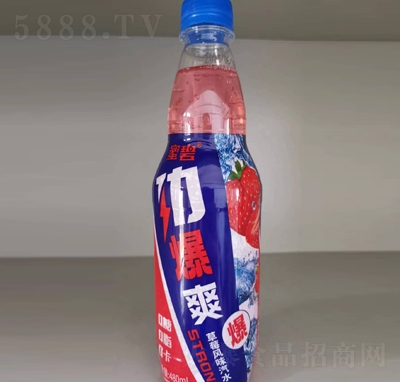 蜜碧勁爆爽風(fēng)味汽水草莓味480ml