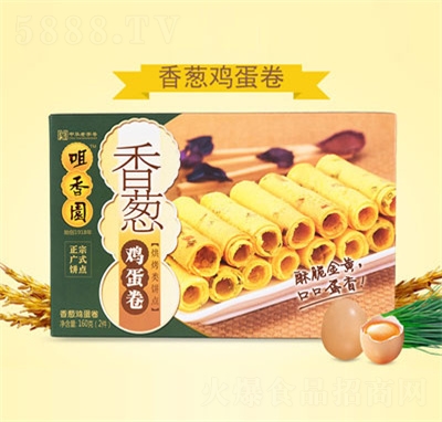 咀香園香蔥雞蛋卷糕點(diǎn)點(diǎn)心休閑食品