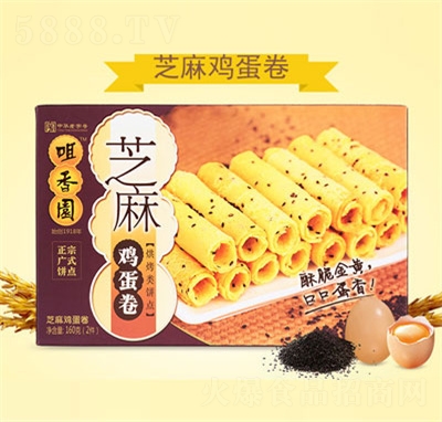 咀香園芝麻雞蛋卷糕點(diǎn)點(diǎn)心休閑食品