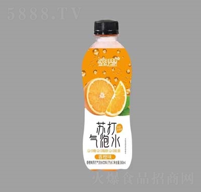 蜜碧蘇打氣泡水碳酸飲料香橙味360ml