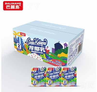 巴麗島果味飲品厚椰乳200ml×12盒