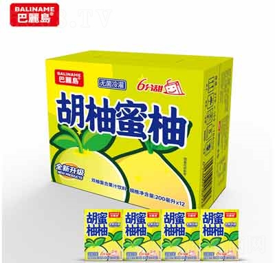 巴麗島果味飲料雙柚復(fù)合果汁飲料200ml×12盒