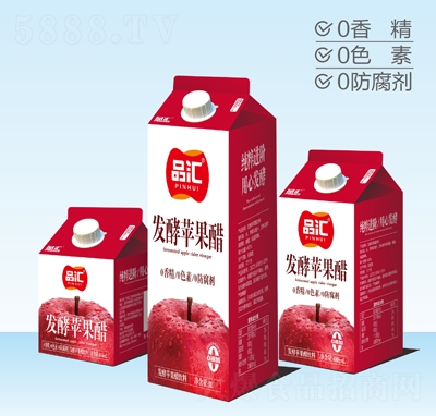 品匯發(fā)酵蘋果醋飲料1L+488ml+350