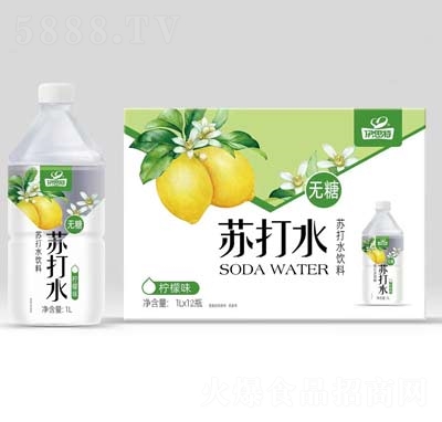 伊思特蘇打水飲料檸檬味1L×12瓶