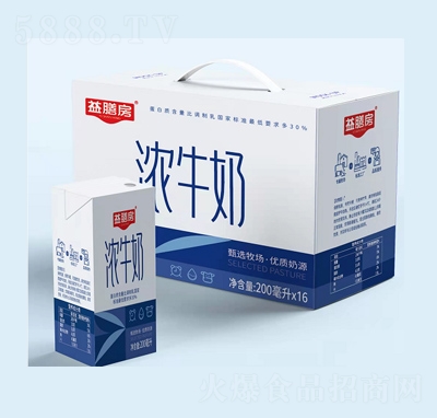 益膳房功能純奶濃牛奶200ml×16