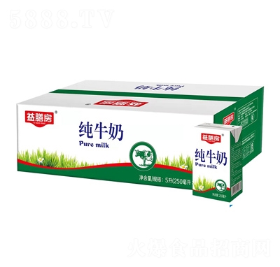 益膳房純牛奶250ml×20