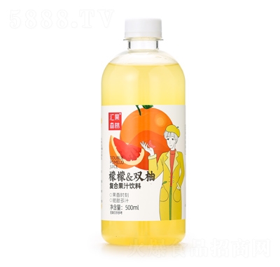 匯果森林檬檬雙柚復合果汁飲料500ml