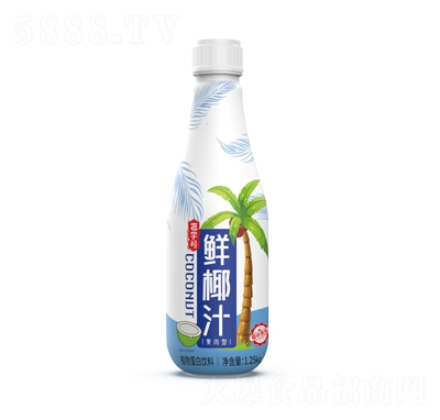 椰字號(hào)鮮椰汁果肉型植物蛋白飲料1.25kg