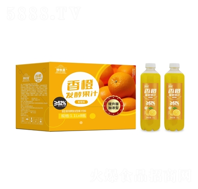 維他星香橙味益生菌發(fā)酵復(fù)合型果汁飲料1.1LX8瓶