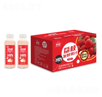 維他星荔枝味益生菌發(fā)酵復(fù)合型果汁飲料428mlX15瓶